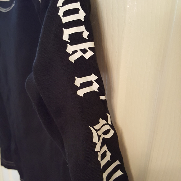 Kids TEE SHIRT ROCK & ROLL Guitar L/S NWT Designer Kids Wear Rocker - Picture 3 of 4